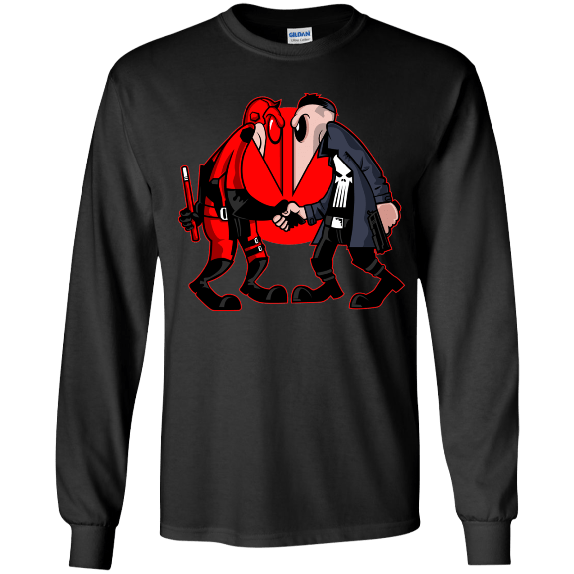 T-Shirts Black / YS Hero vs Antihero Youth Long Sleeve T-Shirt