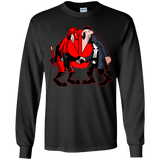 T-Shirts Black / YS Hero vs Antihero Youth Long Sleeve T-Shirt