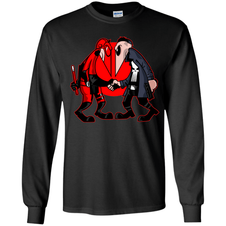 T-Shirts Black / YS Hero vs Antihero Youth Long Sleeve T-Shirt