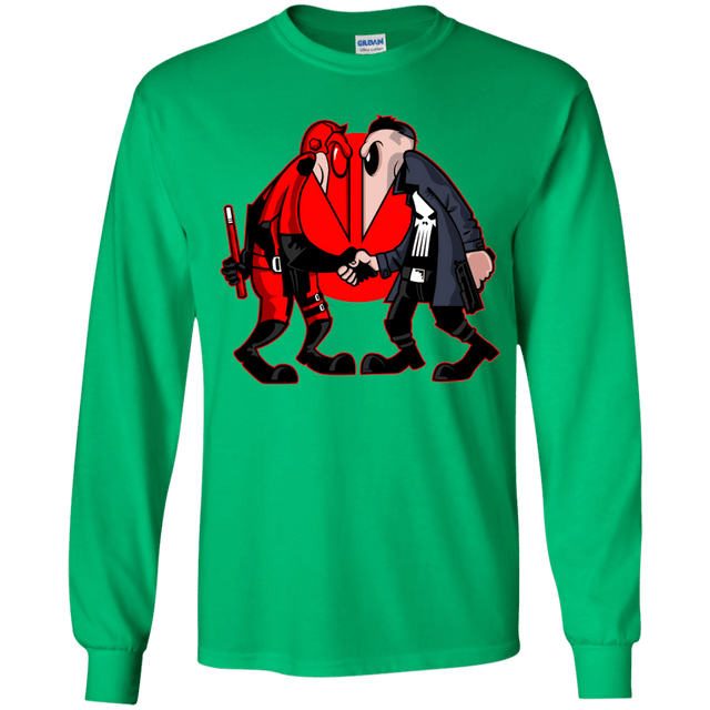 T-Shirts Irish Green / YS Hero vs Antihero Youth Long Sleeve T-Shirt