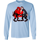 T-Shirts Light Blue / YS Hero vs Antihero Youth Long Sleeve T-Shirt