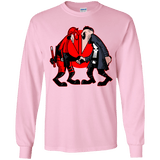 T-Shirts Light Pink / YS Hero vs Antihero Youth Long Sleeve T-Shirt