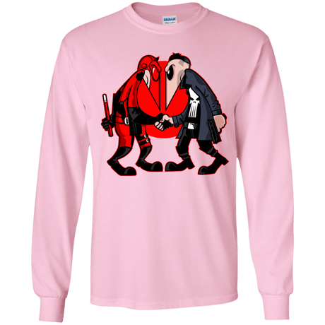 T-Shirts Light Pink / YS Hero vs Antihero Youth Long Sleeve T-Shirt