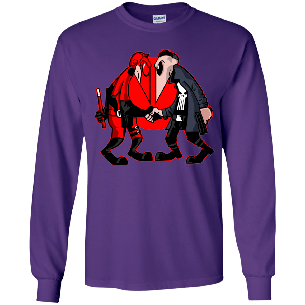 T-Shirts Purple / YS Hero vs Antihero Youth Long Sleeve T-Shirt