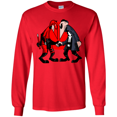 T-Shirts Red / YS Hero vs Antihero Youth Long Sleeve T-Shirt