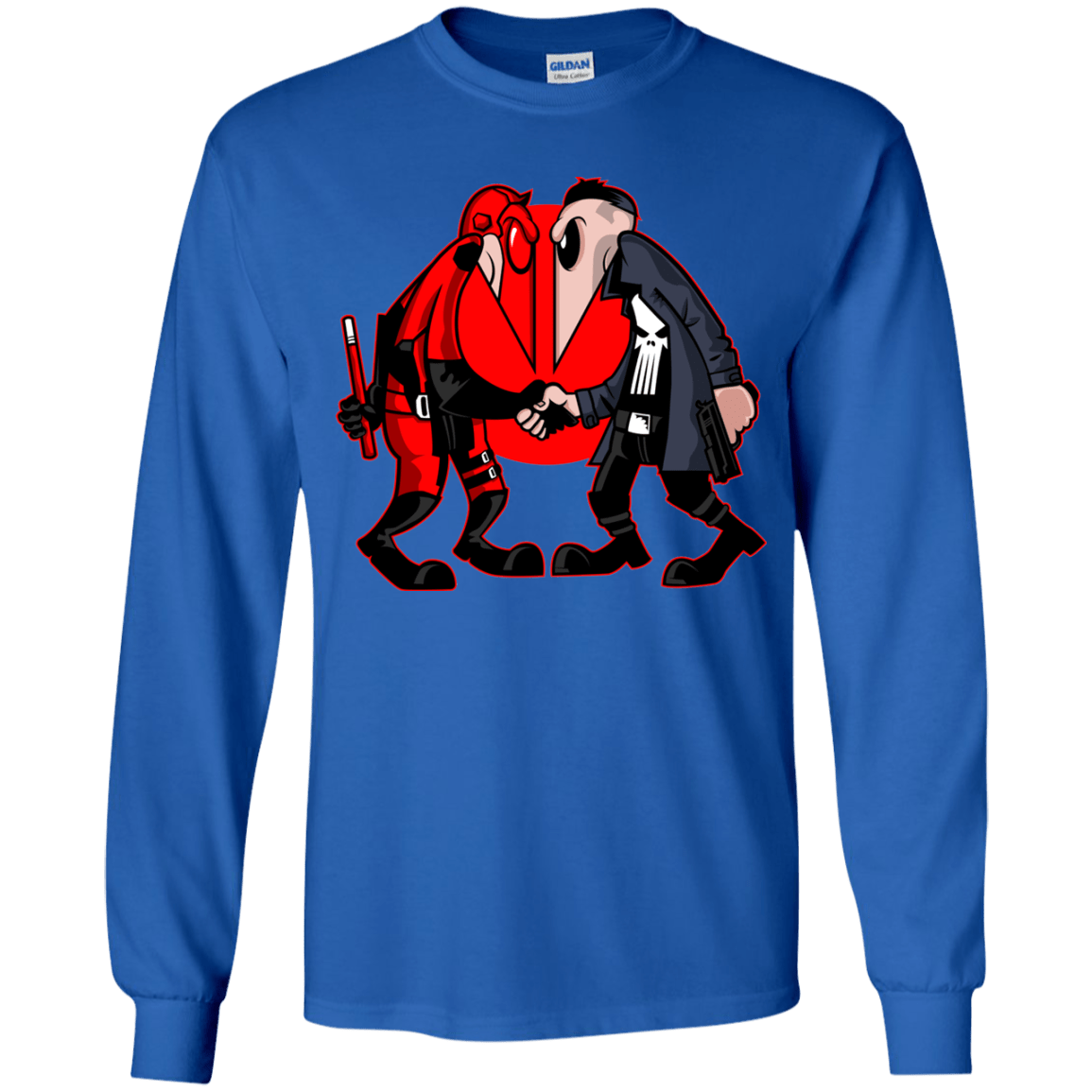 T-Shirts Royal / YS Hero vs Antihero Youth Long Sleeve T-Shirt