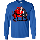 T-Shirts Royal / YS Hero vs Antihero Youth Long Sleeve T-Shirt