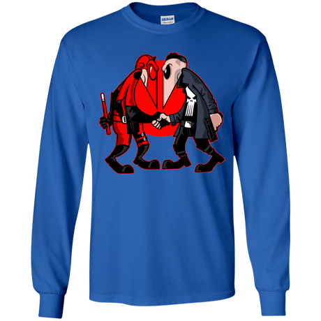 T-Shirts Royal / YS Hero vs Antihero Youth Long Sleeve T-Shirt