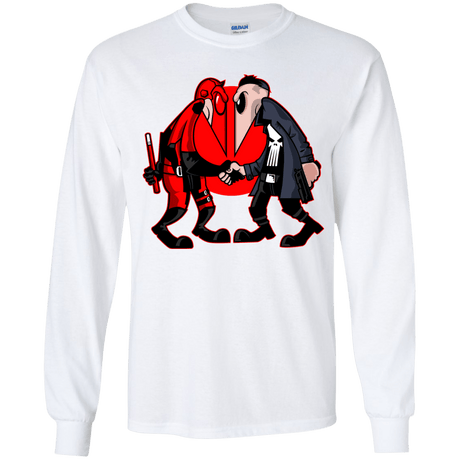 T-Shirts White / YS Hero vs Antihero Youth Long Sleeve T-Shirt