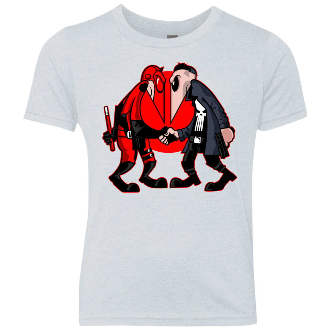 T-Shirts Heather White / YXS Hero vs Antihero Youth Triblend T-Shirt