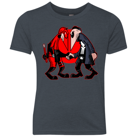 T-Shirts Vintage Navy / YXS Hero vs Antihero Youth Triblend T-Shirt