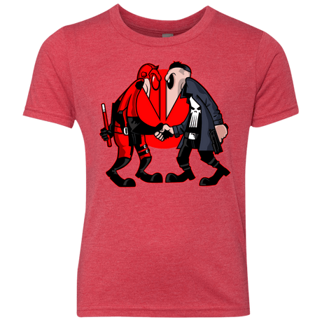 T-Shirts Vintage Red / YXS Hero vs Antihero Youth Triblend T-Shirt