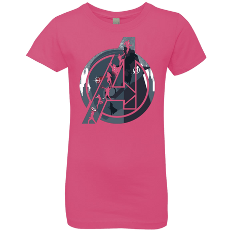 T-Shirts Hot Pink / YXS Heroes Assemble Girls Premium T-Shirt
