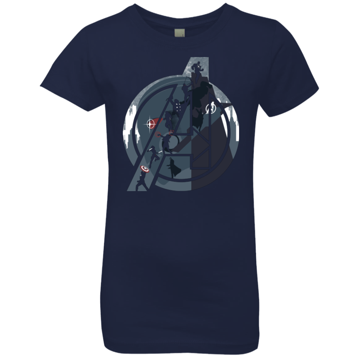 T-Shirts Midnight Navy / YXS Heroes Assemble Girls Premium T-Shirt