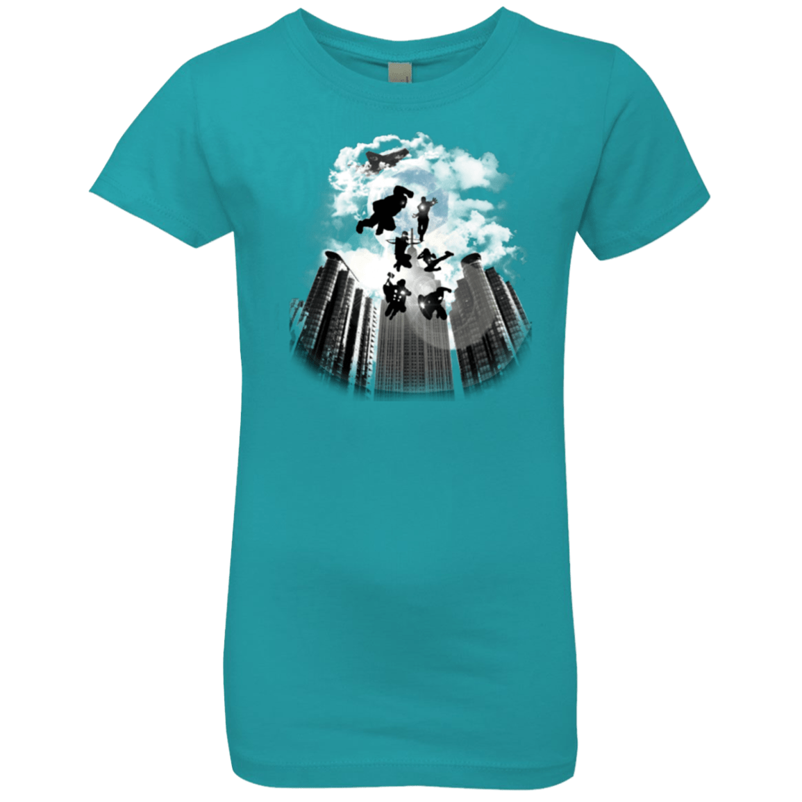 T-Shirts Tahiti Blue / YXS Heroes Assemble!! Girls Premium T-Shirt