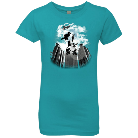 T-Shirts Tahiti Blue / YXS Heroes Assemble!! Girls Premium T-Shirt