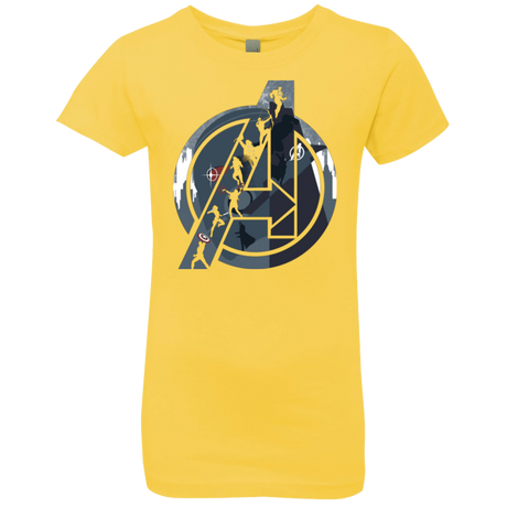 T-Shirts Vibrant Yellow / YXS Heroes Assemble Girls Premium T-Shirt
