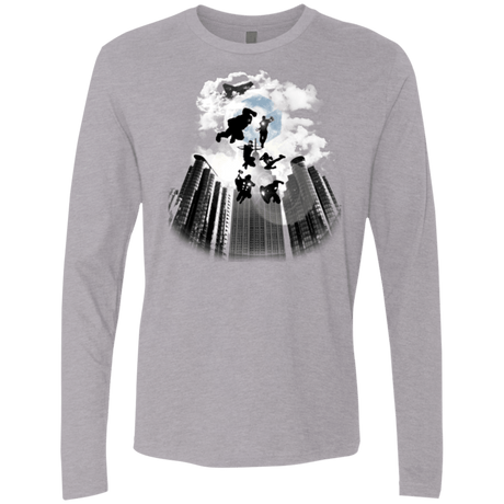 T-Shirts Heather Grey / Small Heroes Assemble!! Men's Premium Long Sleeve