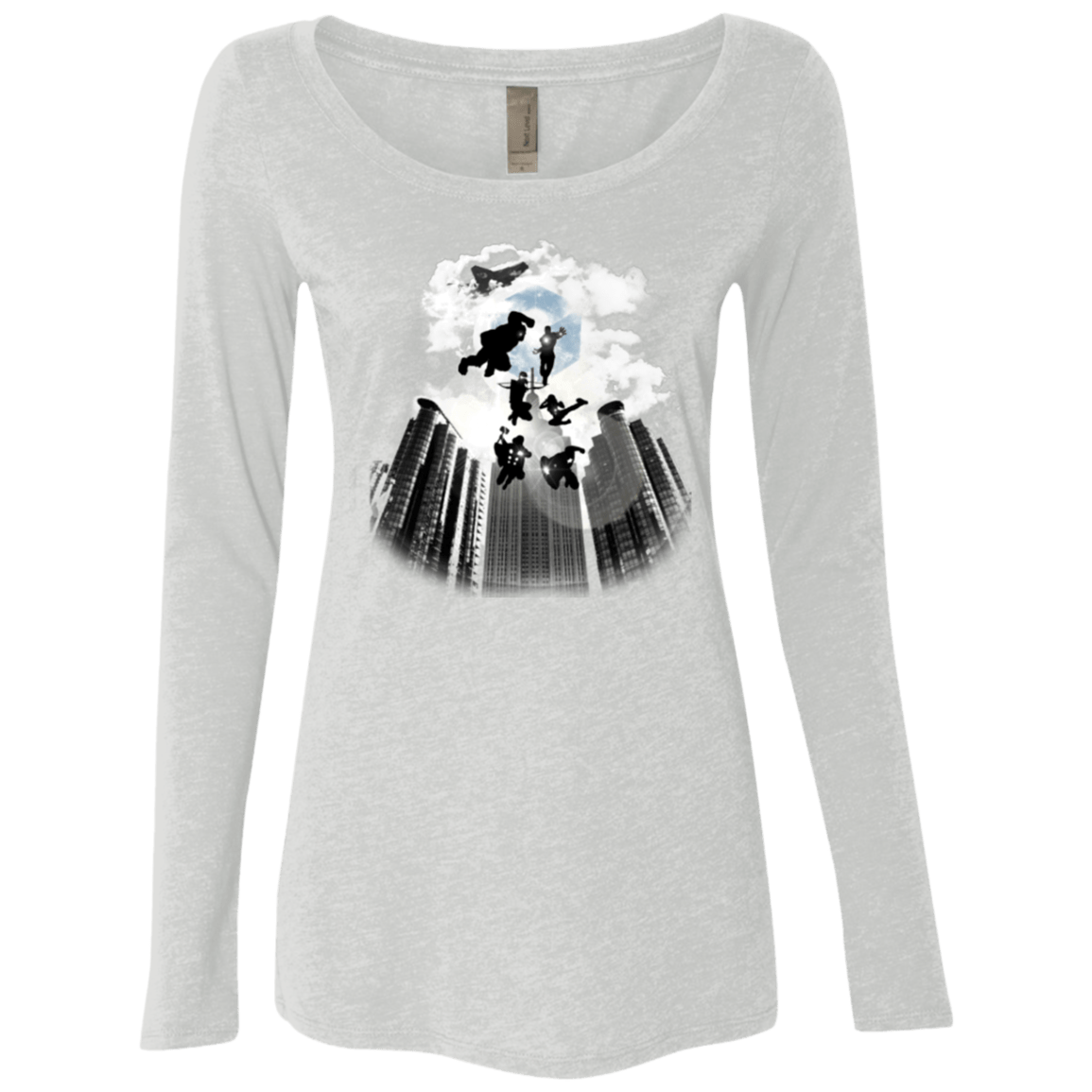 T-Shirts Heather White / Small Heroes Assemble!! Women's Triblend Long Sleeve Shirt