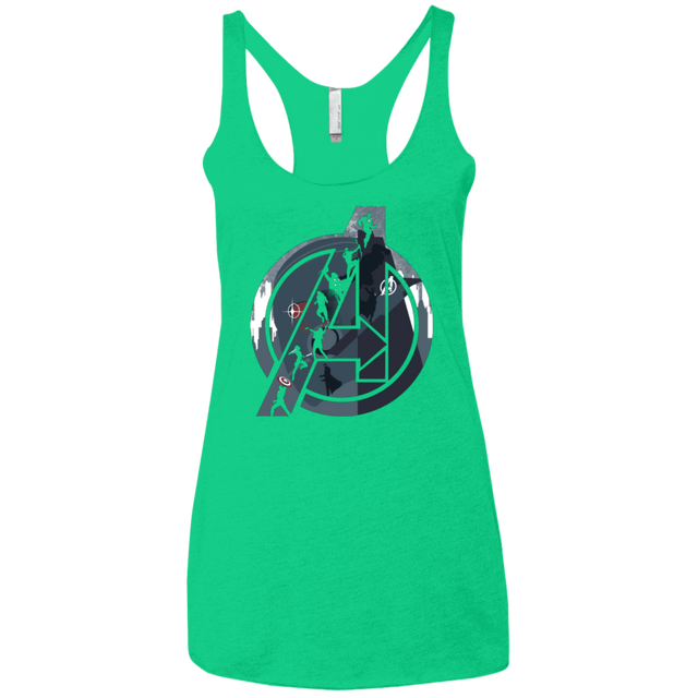 T-Shirts Envy / X-Small Heroes Assemble Women's Triblend Racerback Tank