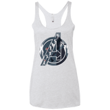 T-Shirts Heather White / X-Small Heroes Assemble Women's Triblend Racerback Tank