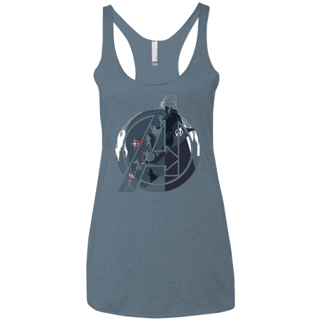 T-Shirts Indigo / X-Small Heroes Assemble Women's Triblend Racerback Tank