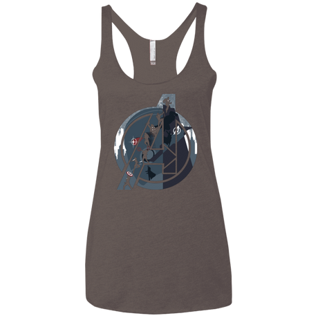 T-Shirts Macchiato / X-Small Heroes Assemble Women's Triblend Racerback Tank