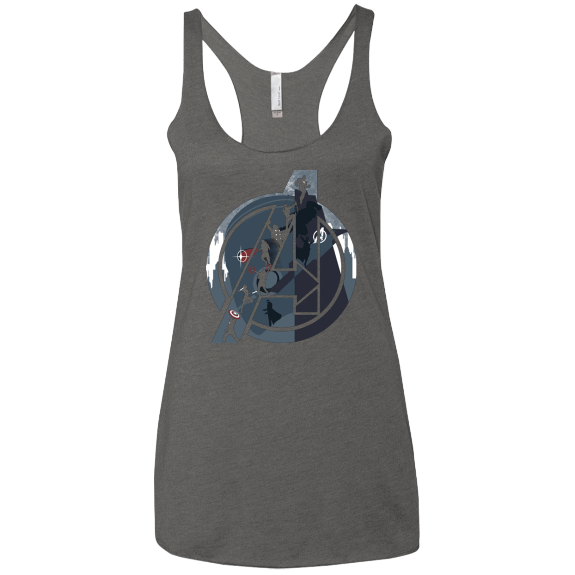 T-Shirts Premium Heather / X-Small Heroes Assemble Women's Triblend Racerback Tank
