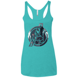 T-Shirts Tahiti Blue / X-Small Heroes Assemble Women's Triblend Racerback Tank