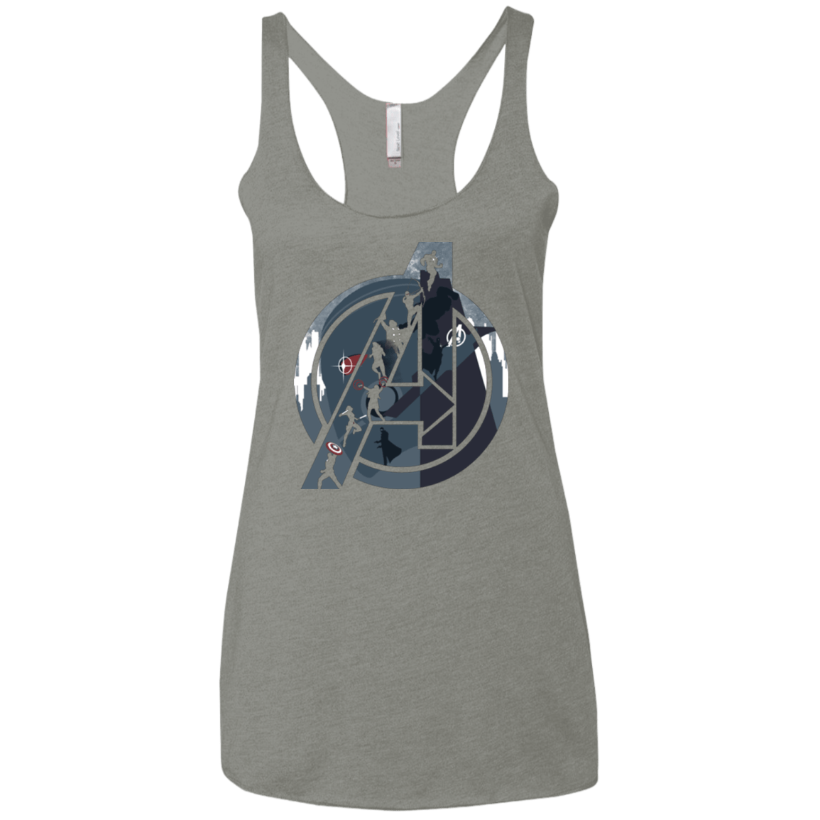T-Shirts Venetian Grey / X-Small Heroes Assemble Women's Triblend Racerback Tank
