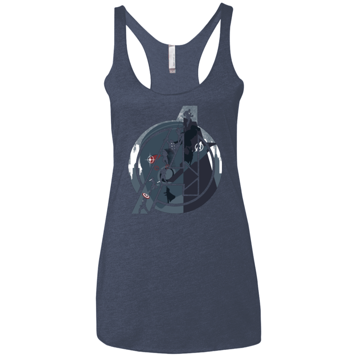 T-Shirts Vintage Navy / X-Small Heroes Assemble Women's Triblend Racerback Tank