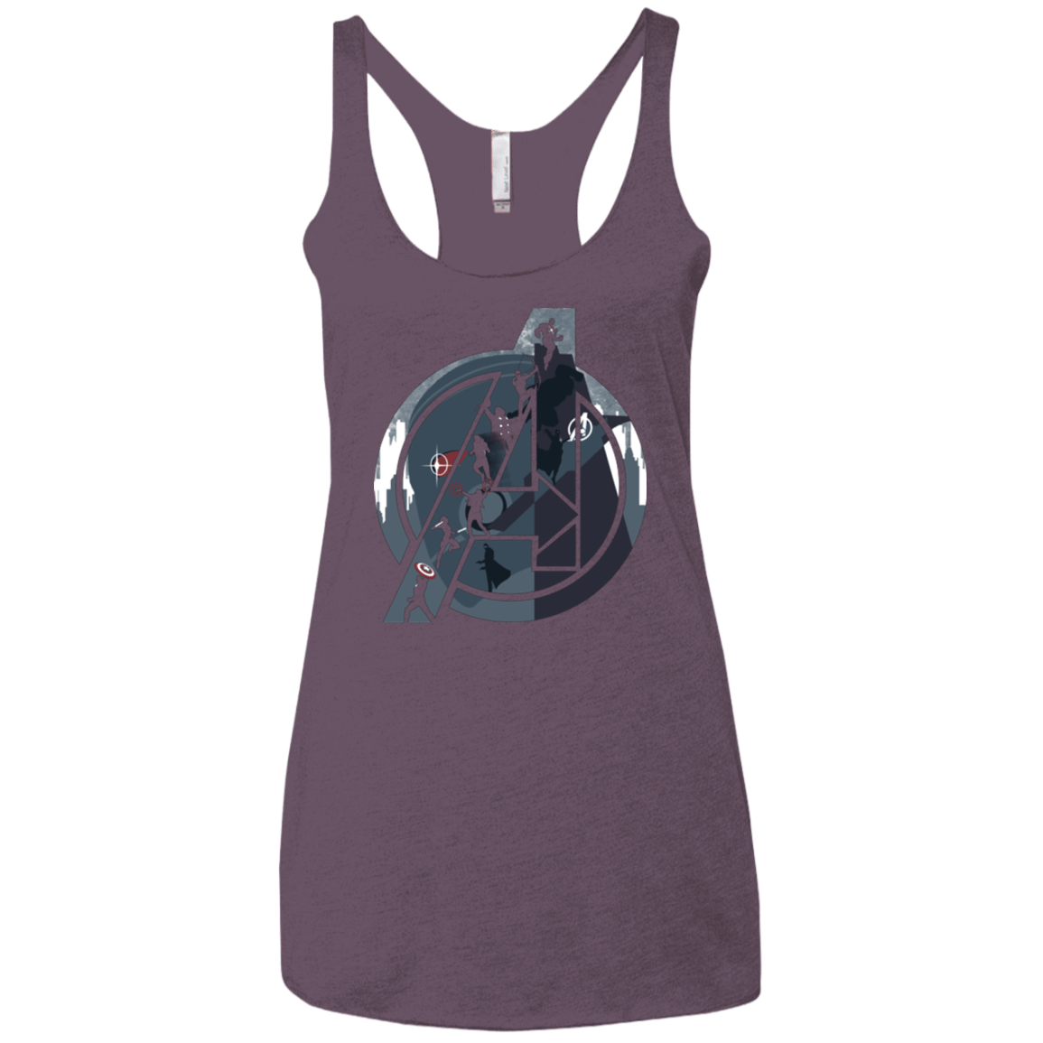 T-Shirts Vintage Purple / X-Small Heroes Assemble Women's Triblend Racerback Tank