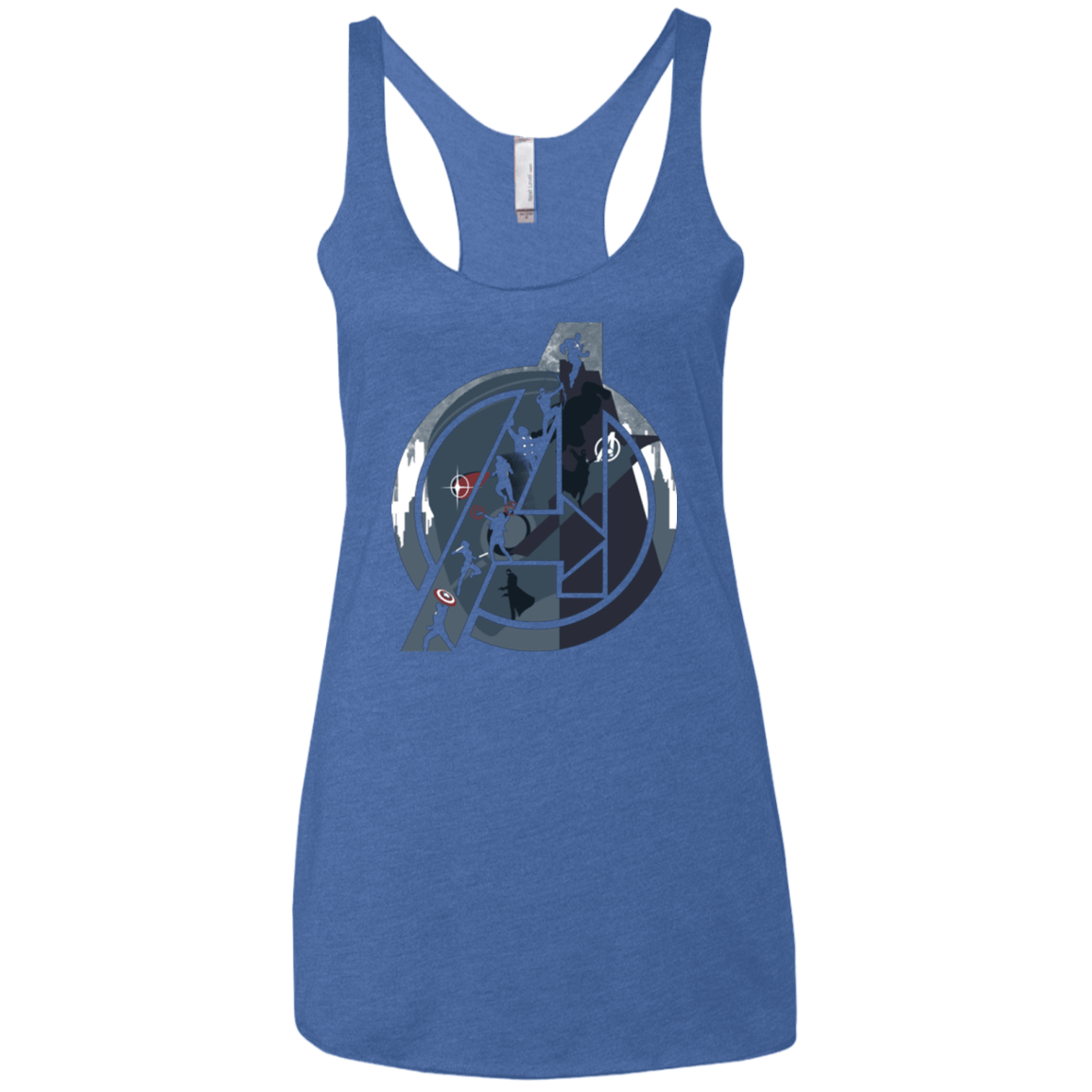 T-Shirts Vintage Royal / X-Small Heroes Assemble Women's Triblend Racerback Tank