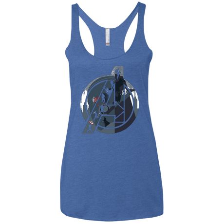 T-Shirts Vintage Royal / X-Small Heroes Assemble Women's Triblend Racerback Tank