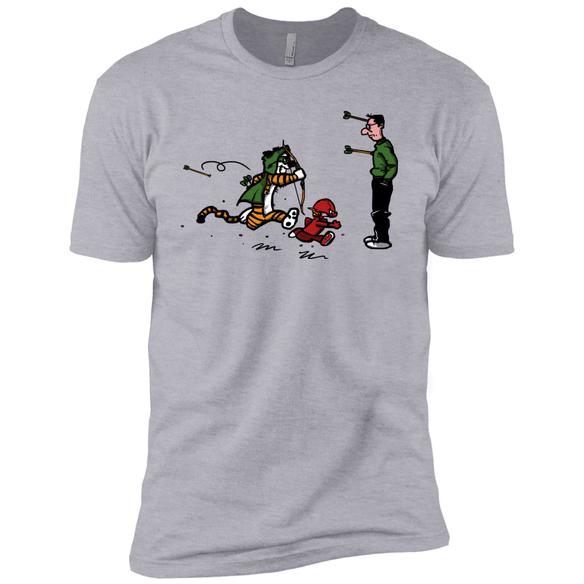 T-Shirts Heather Grey / YXS Heroes At Work Boys Premium T-Shirt