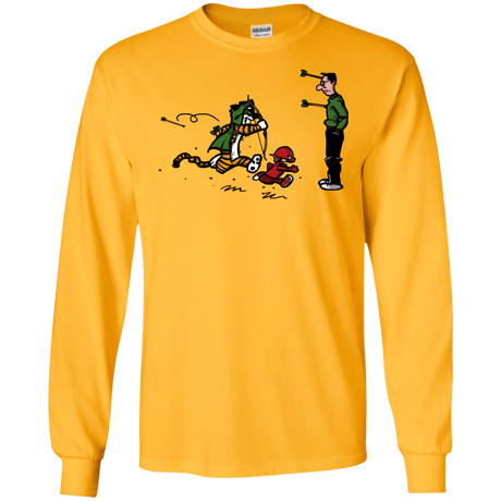 T-Shirts Gold / S Heroes At Work Men's Long Sleeve T-Shirt