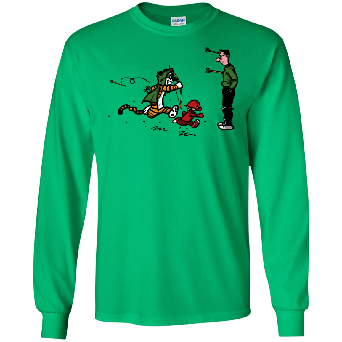 T-Shirts Irish Green / S Heroes At Work Men's Long Sleeve T-Shirt