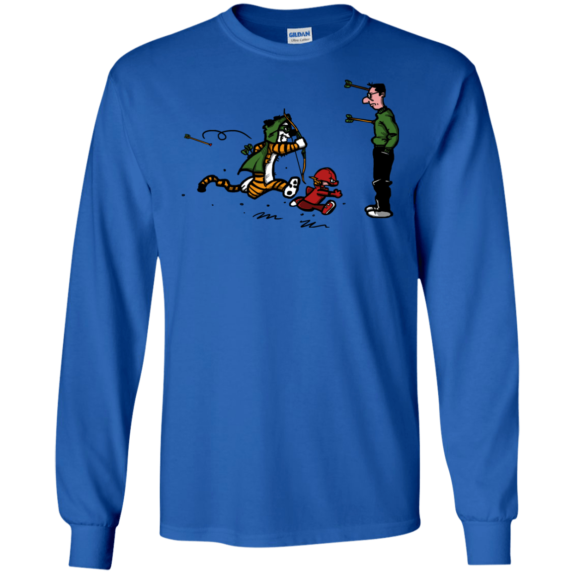 T-Shirts Royal / S Heroes At Work Men's Long Sleeve T-Shirt