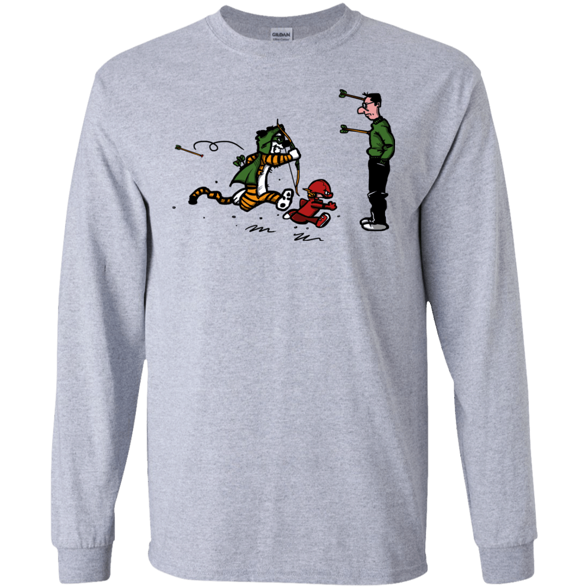 T-Shirts Sport Grey / S Heroes At Work Men's Long Sleeve T-Shirt