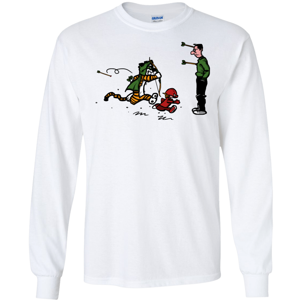 T-Shirts White / S Heroes At Work Men's Long Sleeve T-Shirt