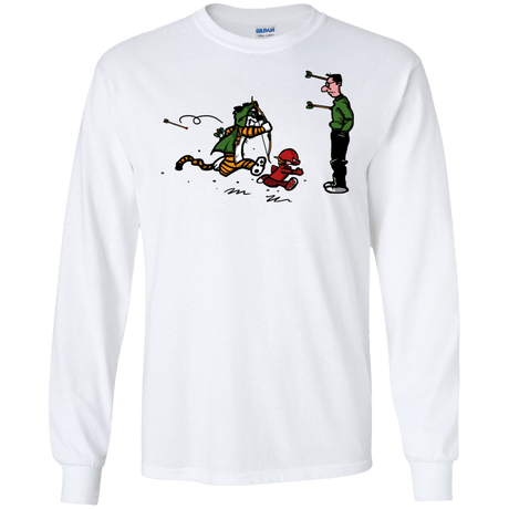 T-Shirts White / S Heroes At Work Men's Long Sleeve T-Shirt