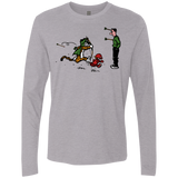 T-Shirts Heather Grey / S Heroes At Work Men's Premium Long Sleeve