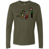 T-Shirts Military Green / S Heroes At Work Men's Premium Long Sleeve