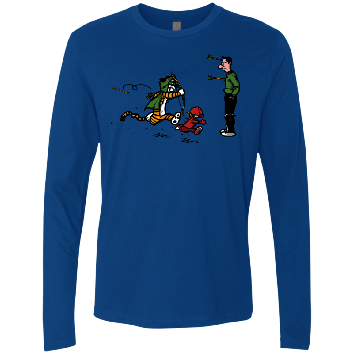T-Shirts Royal / S Heroes At Work Men's Premium Long Sleeve