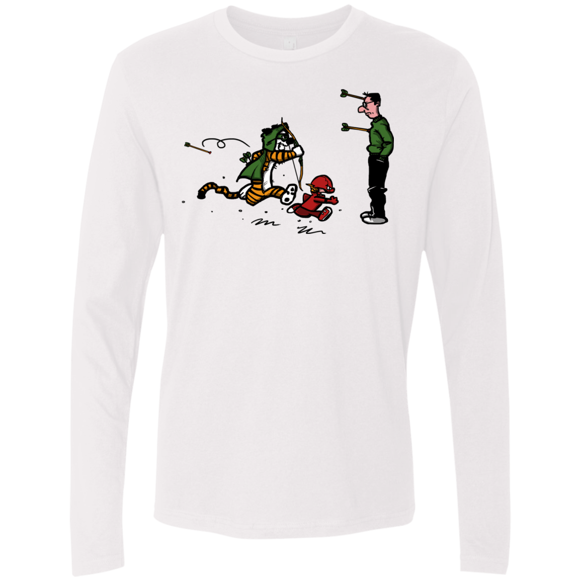 T-Shirts White / S Heroes At Work Men's Premium Long Sleeve