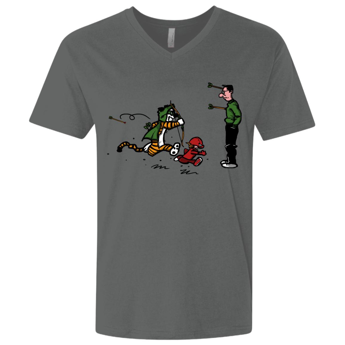 T-Shirts Heavy Metal / X-Small Heroes At Work Men's Premium V-Neck