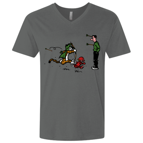 T-Shirts Heavy Metal / X-Small Heroes At Work Men's Premium V-Neck