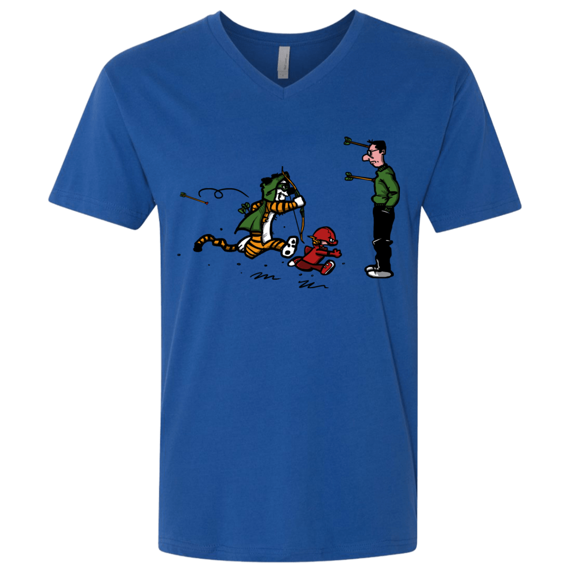 T-Shirts Royal / X-Small Heroes At Work Men's Premium V-Neck