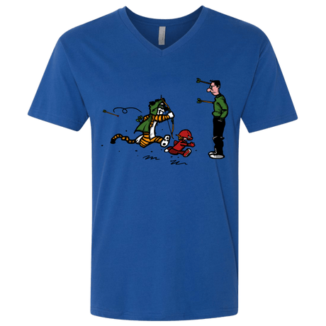 T-Shirts Royal / X-Small Heroes At Work Men's Premium V-Neck
