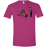 T-Shirts Antique Heliconia / S Heroes At Work Men's Semi-Fitted Softstyle